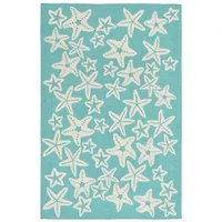 Liora Manne Capri Starfish Animal Hand Tufted Indoor Outdoor Rectangular Accent Rug