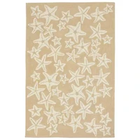 Liora Manne Capri Starfish Animal Hand Tufted Indoor Outdoor Rectangular Accent Rug