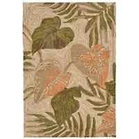Liora Manne Ravella Tropical Leaf Hand Tufted Indoor Outdoor Rectangular Accent Rug