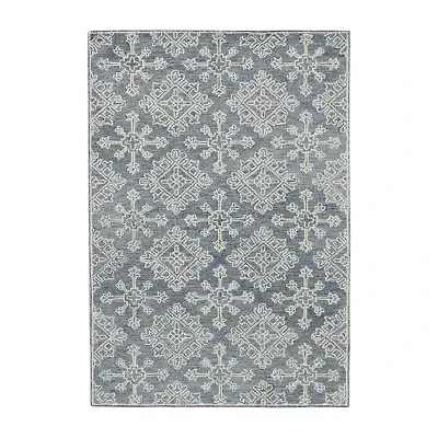 Amer Rugs Boston Geometric Hand Tufted Indoor Rectangular Accent Rug