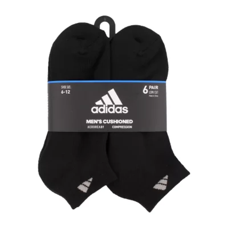 adidas Mens 6 Pair Low Cut Socks
