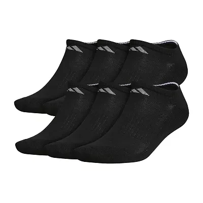 adidas Mens 6 Pair No Show Socks