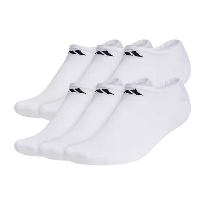 adidas Mens 6 Pair No Show Socks