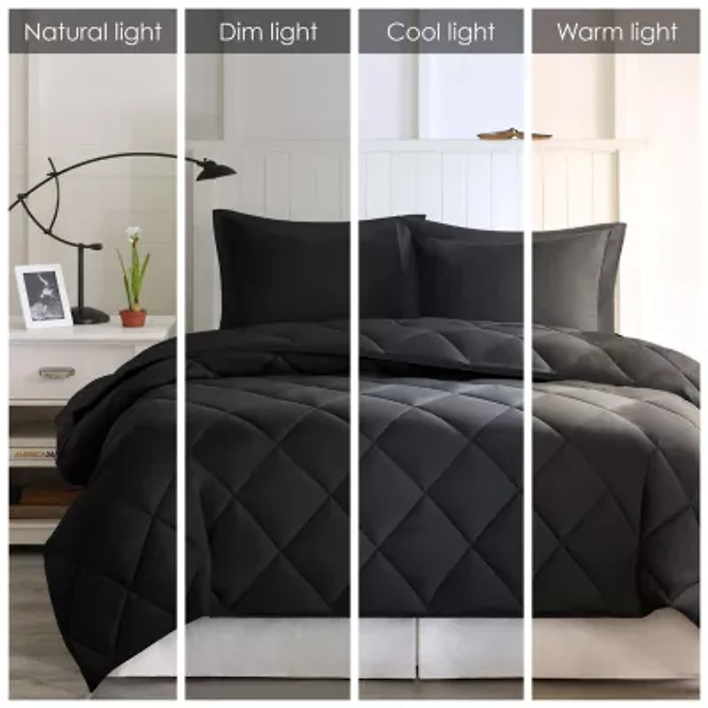 Madison Park Essentials Windsor Microfiber Reversible Down Alternative Comforter Set