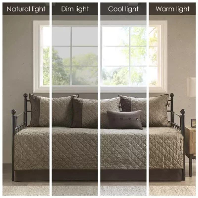 Madison Park Daybed Westbrook 6-pc. Reversible Faux Suede Coverlet Set