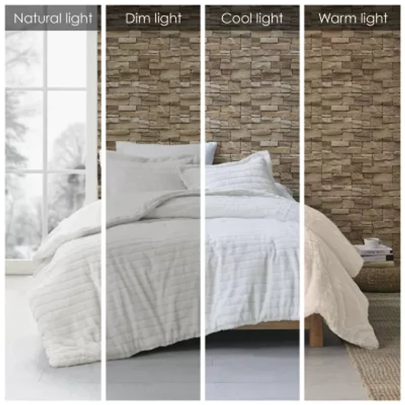 Madison Park Eve Faux Fur 3-pc. Lightweight Comforter Set