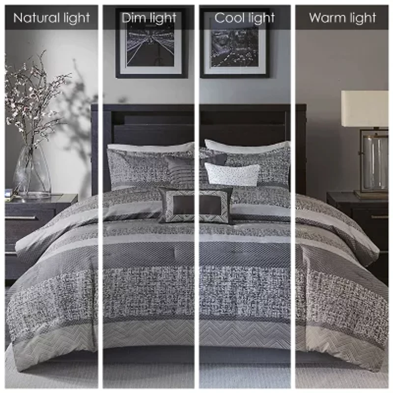 Madison Park Melody 7-pc. Jacquard Comforter Set