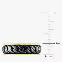 Mens 18K Gold Over Silver Fashion Ring
