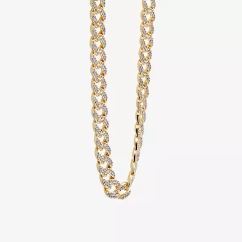 Mens Stainless Steel 24 Inch Curb Chain Necklace