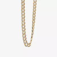 Mens Stainless Steel 24 Inch Curb Chain Necklace