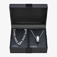 Mens Stainless Steel 2-pc. Jewelry Set
