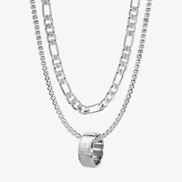 Mens Stainless Steel 2-pc. Jewelry Set