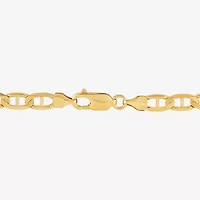 Unisex Adult 14K Gold 8 1/2 Inch Solid Link Chain Bracelet
