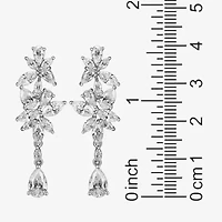 DiamonArt® Cubic Zirconia Sterling Silver Drop Earrings