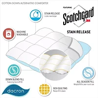 True North by Sleep Philosophy Londale All season Stain Release 3M Scotchgard Cotton Twill Supreme Down Blend Comforter