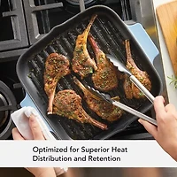 KitchenAid Enameled Cast Iron 11" Square Grill Pan