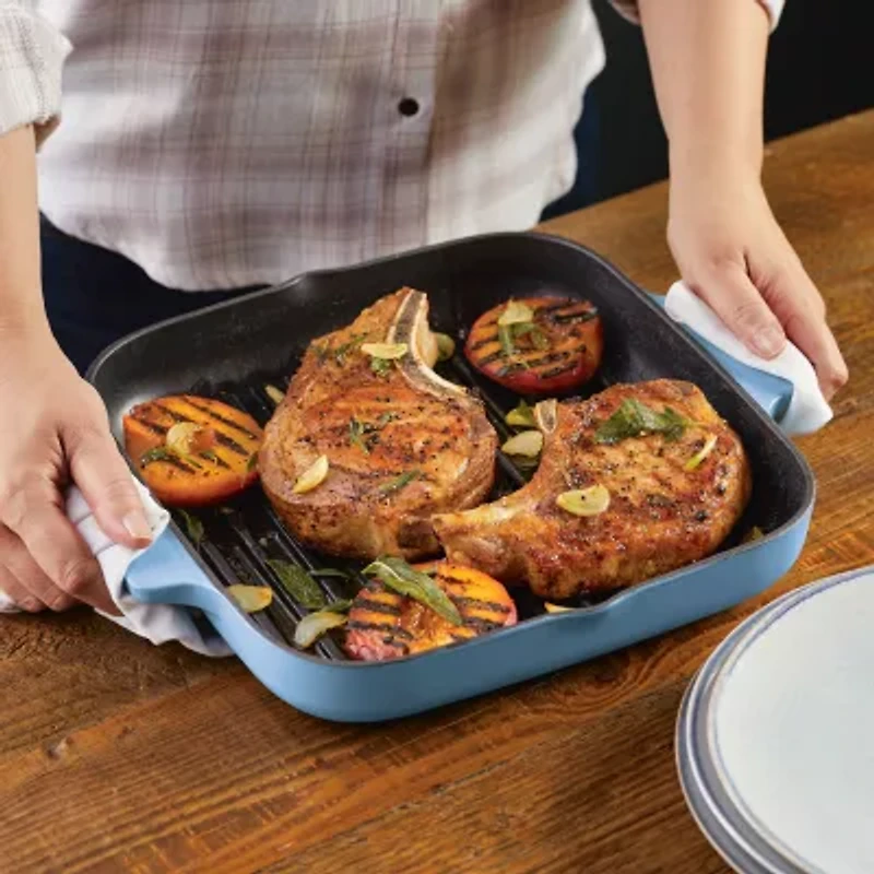 KitchenAid Enameled Cast Iron 11" Square Grill Pan