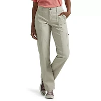 Lee Ultra Lux Womens Stretch Fabric Straight Mid Rise Cargo Pant
