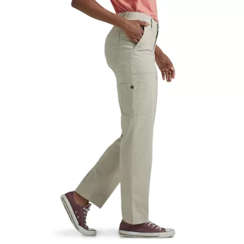 Lee Ultra Lux Womens Stretch Fabric Straight Mid Rise Cargo Pant