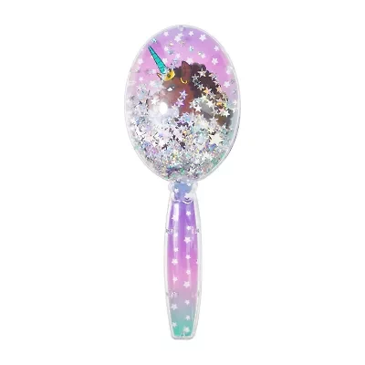 Afro Unicorn Star Glitter Hair Brush