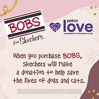 Skechers Bobs Plush Peace And Love Womens Closed Toe Slip-On Shoe