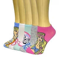 Womens Multi-Pack 5 Pair Barbie Low Cut Socks