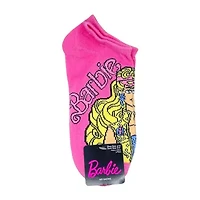Womens Multi-Pack 5 Pair Barbie Low Cut Socks