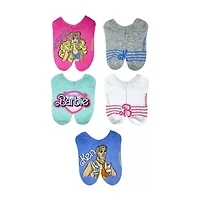 Womens Multi-Pack 5 Pair Barbie Low Cut Socks