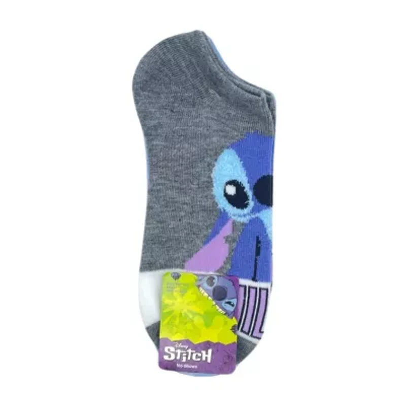Womens Multi-Pack 5 Pair Lilo & Stitch Low Cut Socks
