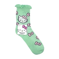 Womens 2 Pair Hello Kitty Crew Socks