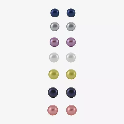 Cultured Freshwater Pearl 7-pr. Stud Earring Set