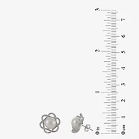 Cultured Freshwater Pearl & Diamond-Accent Earrings 