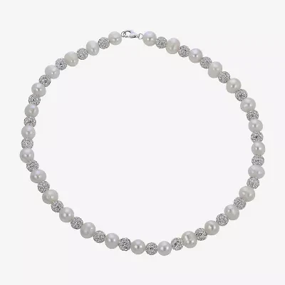 Womens White 18 Inch Strand Necklace