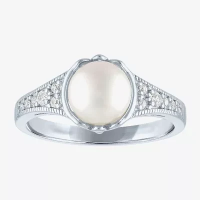 Gemstone Sterling Silver Cushion Cocktail Ring