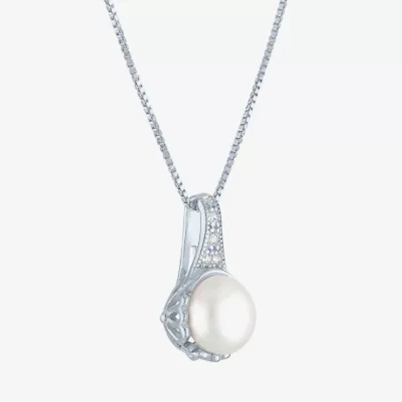Gemstone Sterling Silver Cushion Pendant Necklace