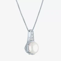 Gemstone Sterling Silver Cushion Pendant Necklace