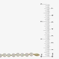 7-7.5Mm Cultured Freshwater Pearl Sterling Silver Necklace
