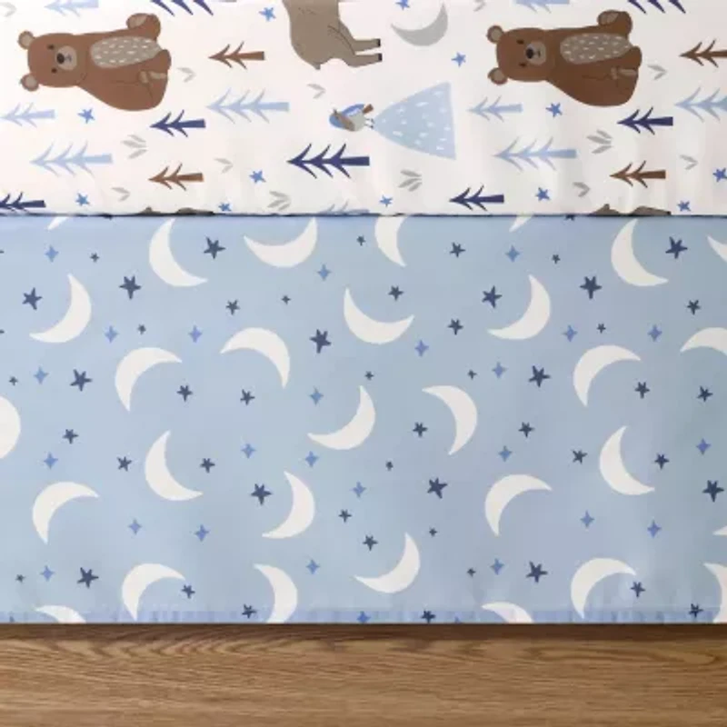 The Peanutshell Under The Stars 3-pc. Crib Bedding Set