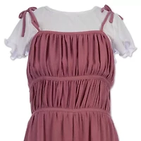 Speechless Big Kid Girls Scoop Neck Short Sleeve 2-pc. Jumpsuit