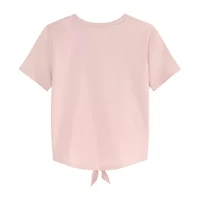 PUMA Big Kid Girls Crew Neck Short Sleeve Boxy Fit Graphic T-Shirt