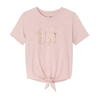PUMA Big Kid Girls Crew Neck Short Sleeve Boxy Fit Graphic T-Shirt