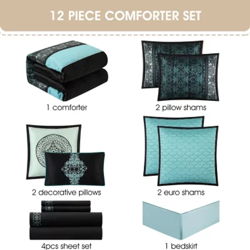 Stratford Park Tiago 12-pc. Lightweight Comforter Set