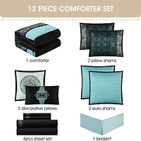 Stratford Park Tiago 12-pc. Lightweight Comforter Set