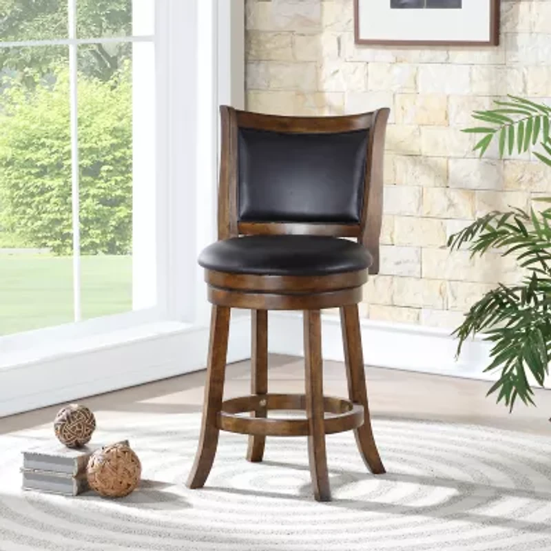 Bristol Counter Height Upholstered Swivel Bar Stool