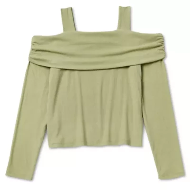 Self Esteem Big Kid Girls Long Sleeve Blouse