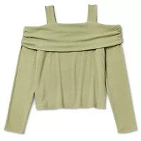 Self Esteem Big Kid Girls Long Sleeve Blouse