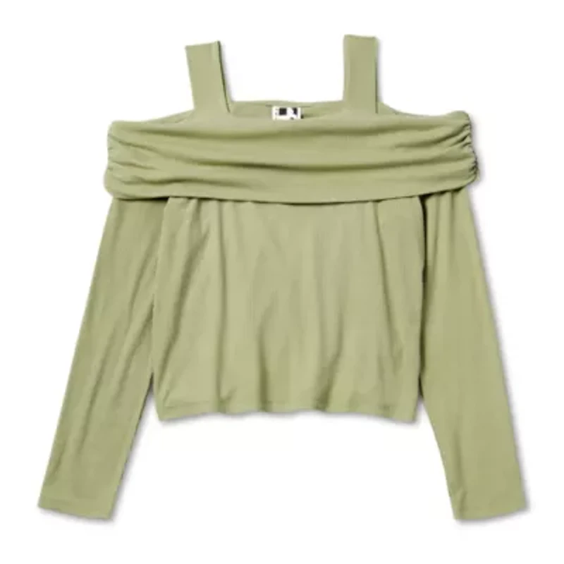 Self Esteem Big Kid Girls Long Sleeve Blouse