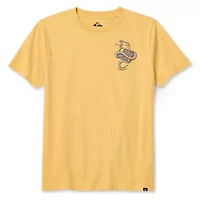 Quiksilver Big Kid Boys Crew Neck Short Sleeve Regular Fit Graphic T-Shirt