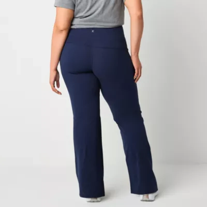 Xersion EverPerform Womens High Rise Cotton Yoga Pant Plus