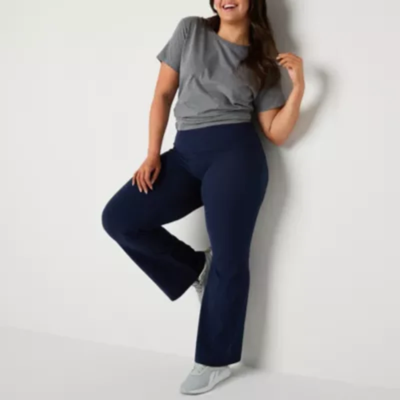 Xersion EverPerform Womens High Rise Cotton Yoga Pant Plus